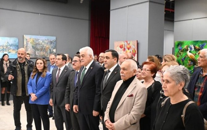 Ankara Rəsm və Heykəllər Muzeyində azərbaycanlı rəssamların sərgisinin açılışı olub - FOTO