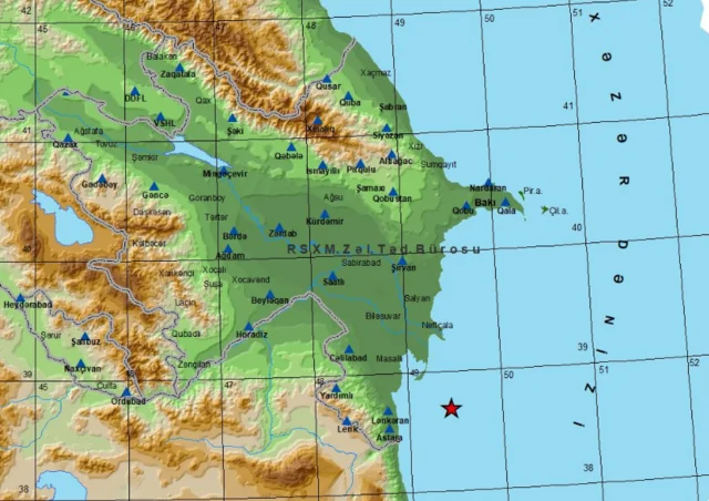 Xəzərdə eyni ərazidə ardıcıl ÜÇÜNCÜ ZƏLZƏLƏ OLDU - FOTO - YENİLƏNİB