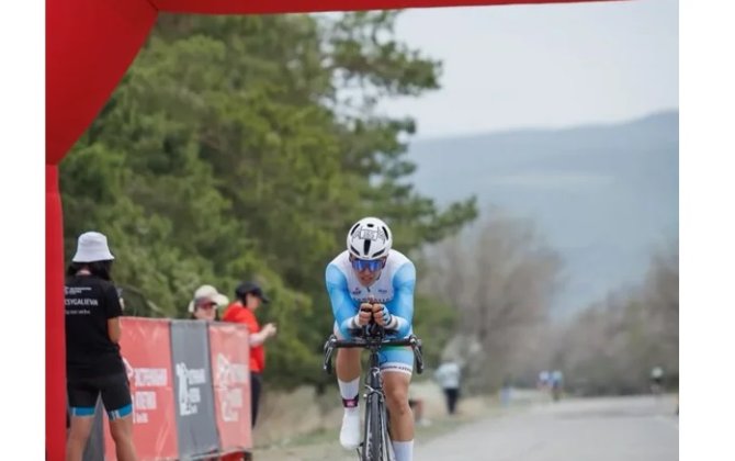 Azərbaycan velosipedçisi Qazaxıstanda bürünc medal qazandı - FOTO