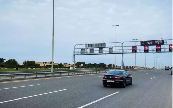 Bu yolda sürət həddi endirildi