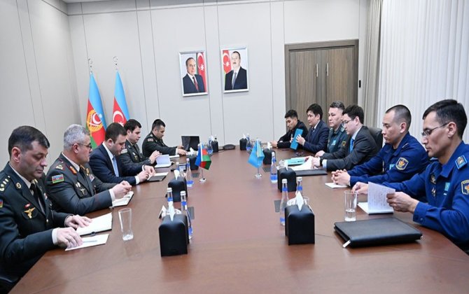 Qazaxıstan müdafiə nazirinin müavini Azərbaycana gəlib - FOTO
