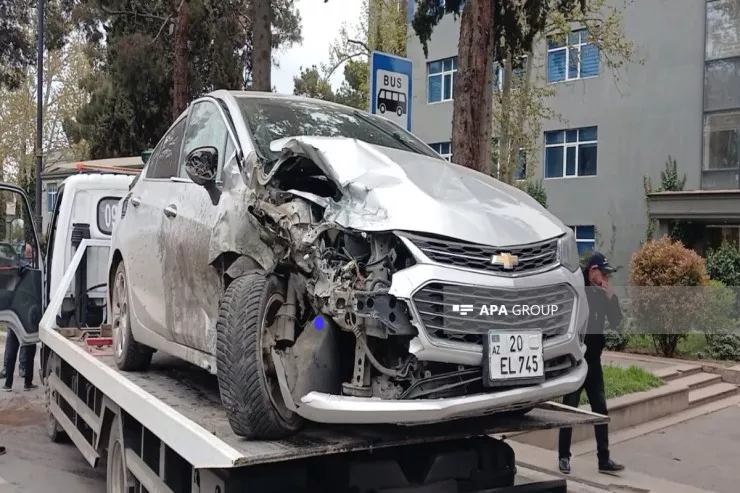 Gəncədə ağır qəza: ölən var - FOTO