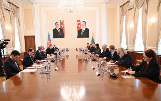 Əli Əsədov litvalı həmkarı ilə görüşdü - FOTO