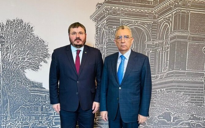 Ukrayna səfiri Eldar Əzizovla görüşdü - FOTO