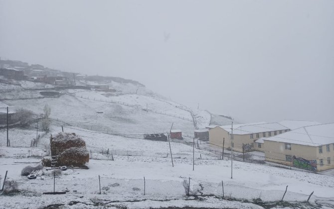 В Азербайджане идет снег