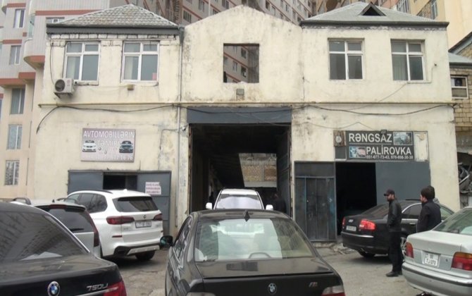 Yasamalda avtomobil təmiri sexinin fəaliyyəti dayandırılıb - VİDEO