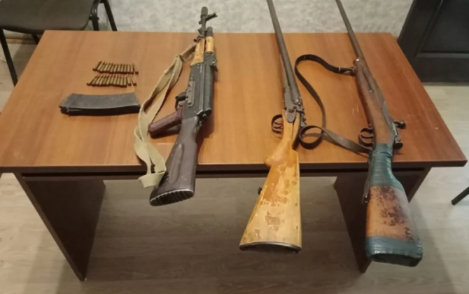 Ötən gün Azərbaycanda 11 qanunsuz silah aşkarlanıb