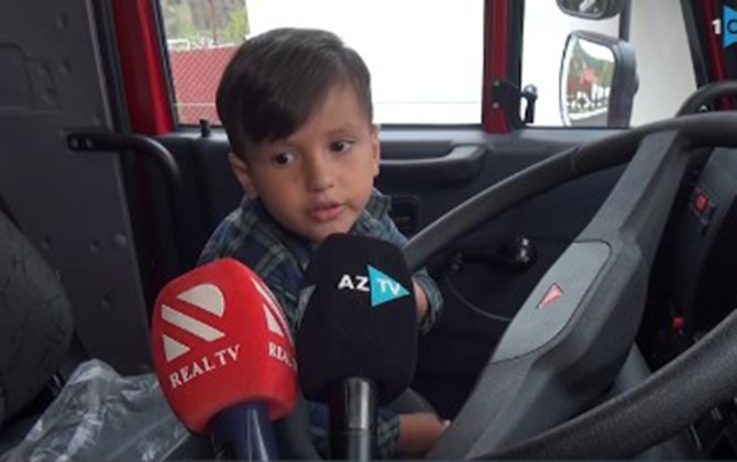 “İlham baba mənə “KamAZ” göndərdi” - VİDEO