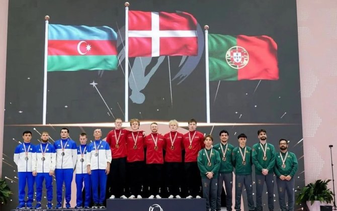 Azərbaycan tamblinq üzrə Avropa çempionatında komanda hesabında gümüş medal qazanıb - FOTO