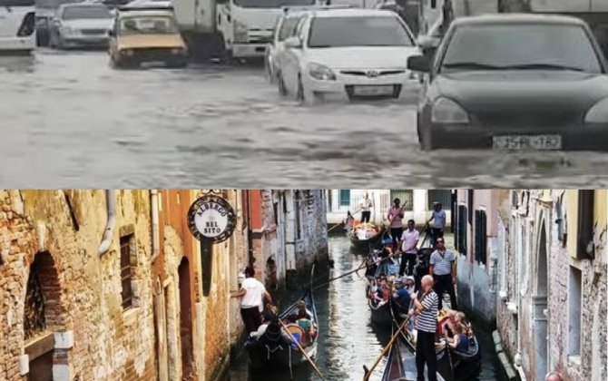Masazır, yoxsa Venesiya? – Paytaxtda yağışın fəsadları 5 gündür aradan qaldırılmır – VİDEO