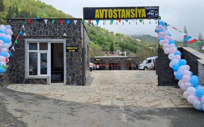 Yardımlıda ilk avtostansiya istifadəyə verildi - FOTO