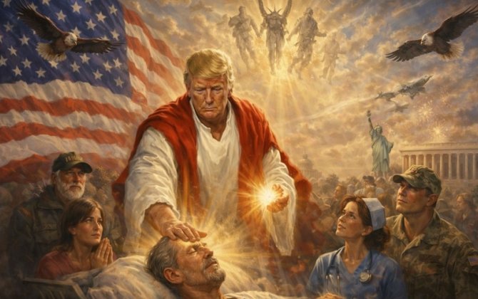 Tramp İsa obrazlı fotosunu sildi