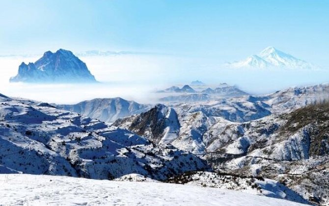 Почти метр снега выпал в высокогорье Нахчывана