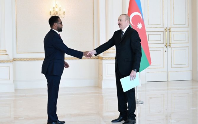 Prezident Somalinin Azərbaycanda yeni təyin olunmuş səfirini qəbul etdi - YENİLƏNİB + FOTO
