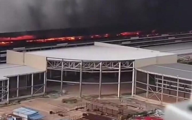 BYD-nin zavodunda güclü YANĞIN - VİDEO