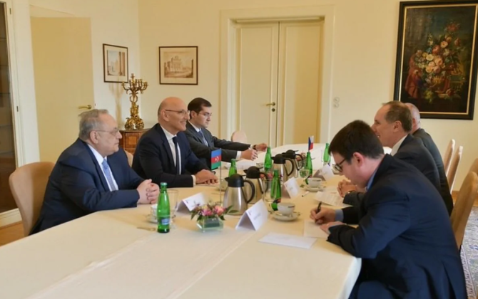 Elçin Əmirbəyov və Jiri Brodski Cənubi Qafqazda təhlükəsizliyi müzakirə ediblər - FOTO