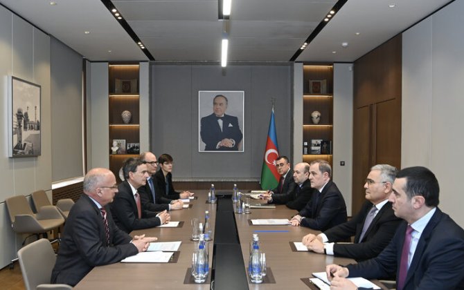 Ceyhun Bayramov İsveçrənin dövlət katibinin müavini ilə görüşdü - FOTO