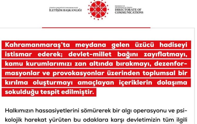 DMM: Bəziləri Türkiyənin dövlət qurumlarının işinə kölgə salmağa çalışır - FOTO