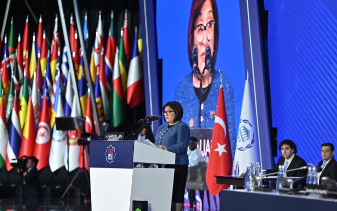 Sahibə Qafarova Parlamentlərarası İttifaqın 152-ci Assambleyasının iclasında çıxış edib - FOTO
