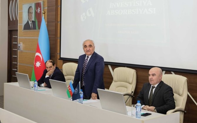 “Azərbaycan iqtisadiyyatının investisiya absorbsiyası” kitabının təqdimat mərasimi keçirilib - FOTO