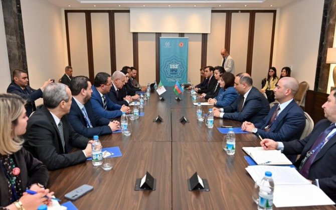 Sahibə Qafarova Əlcəzair Milli Xalq Assambleyasının sədri ilə görüşüb - FOTO