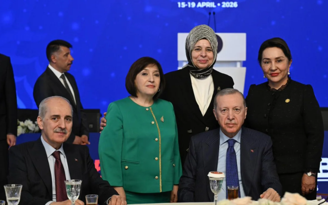 Ərdoğan Parlamentlərarası İttifaqın 152-ci Assambleyasının iclasında iştirak edən parlament sədrləri ilə görüşüb