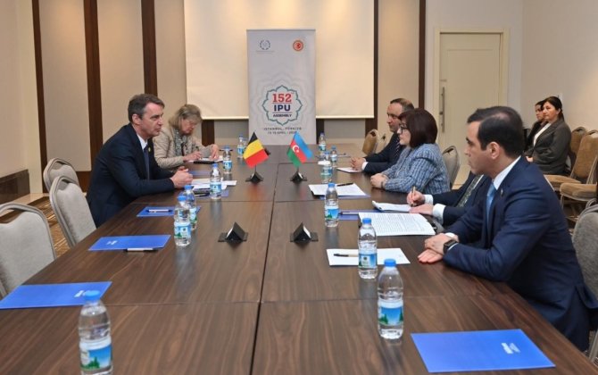 Sahibə Qafarova Belçika Senatının sədri ilə görüşüb