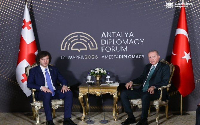Kobaxidze Ərdoğanla birgə regional layihələrin əhəmiyyətini müzakirə edib