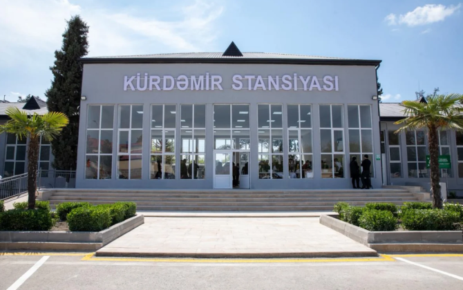 Kürdəmir dəmiryol stansiyası istifadəyə verilib