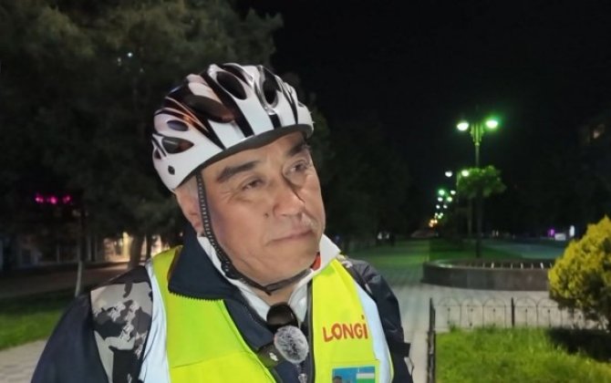 Özbəkistandan Məkkəyə velosipedlə gedir - VİDEO