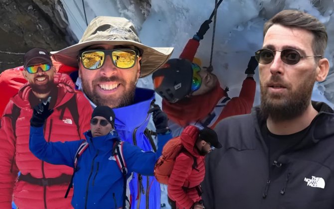 “Dolu fırtınası oldu, duman gəldi, insan özünü buz çatlarının üzərində tapa bilərdi” - alpinist qarşılaşdığı təhlükədən danışdı-FOTO+ÖZƏL