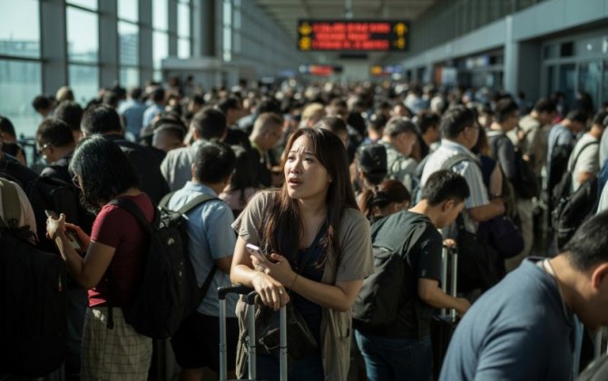Сбой в аэропорту Токио вызвал массовые задержки и отмены рейсов