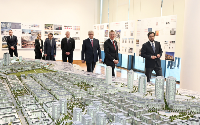 Президент Латвии побывал в «Белом городе»