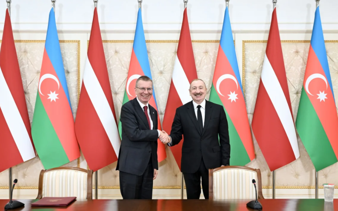 Latviya Prezidenti İlham Əliyevi ölkəsinə səfərə dəvət edib