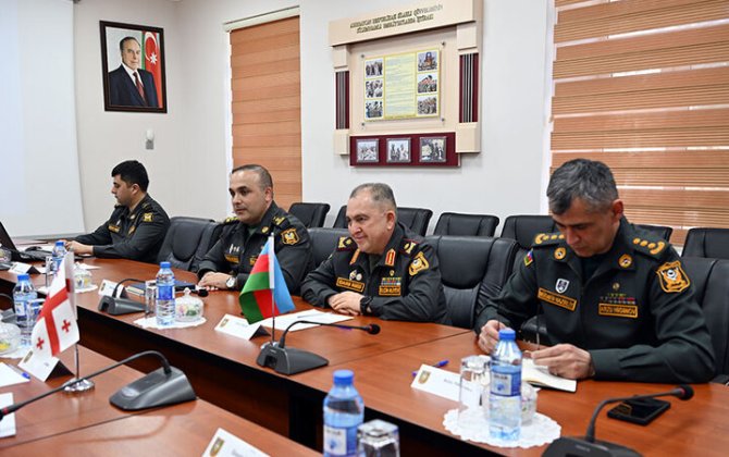 В Баку состоялась рабочая встреча военных юристов Азербайджана и Грузии-ФОТО