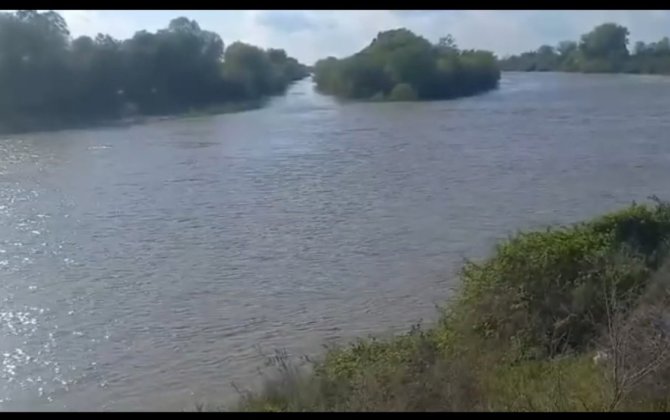 В Агджабединском районе произошел прорыв плотины на реке Кура