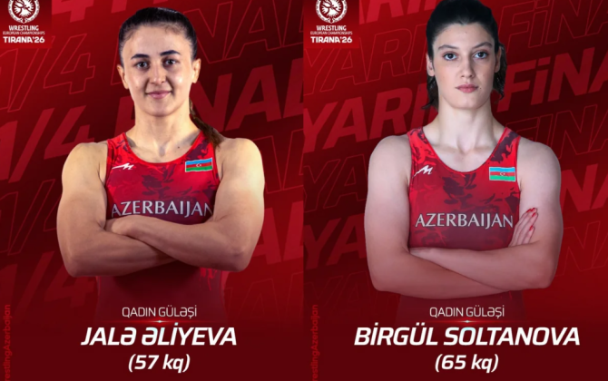 Avropa çempionatı: Azərbaycanın 3 qadın güləşçisi bürünc medal uğrunda görüşə çıxacaqlar