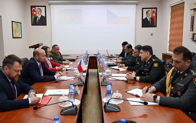 Azərbaycan və Çexiya Müdafiə nazirlikləri arasında hərbi əməkdaşlıq planı imzalandı - FOTO