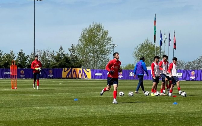 Azərbaycanın U-20 millisi Qəbələdə təlim-məşq toplanışını davam etdirir - FOTO