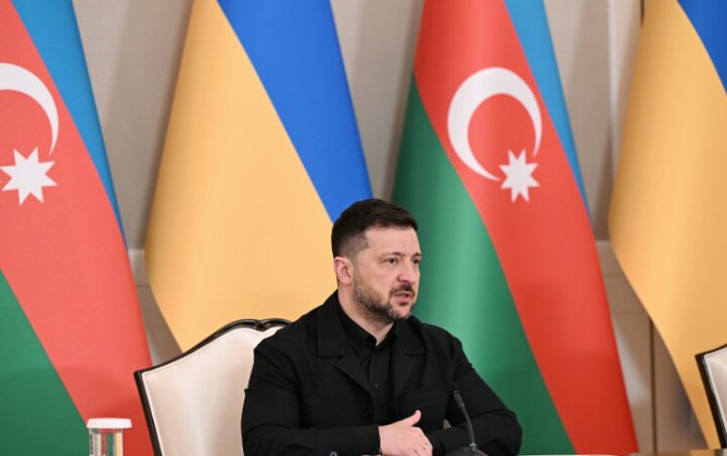 Volodimir Zelenski ölkəsinə yardıma görə Prezident İlham Əliyevə təşəkkür etdi