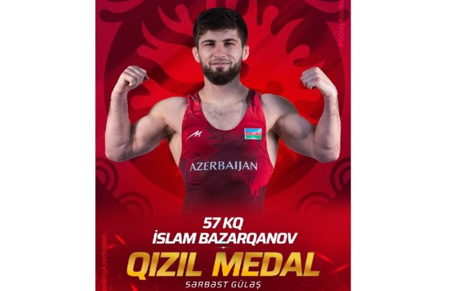 Азербайджанский борец стал чемпионом Европы