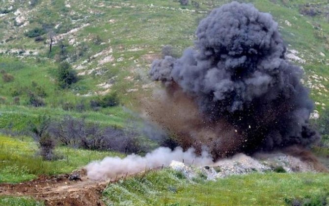 Ağdərədə minaya düşən var