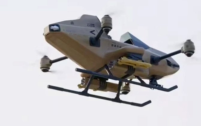 В Китае создали тяжелый пилотируемый дрон с пулеметами и ракетами