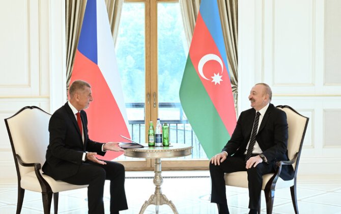 İlham Əliyevin Çexiyanın Baş naziri ilə təkbətək görüşü keçirildi - FOTO