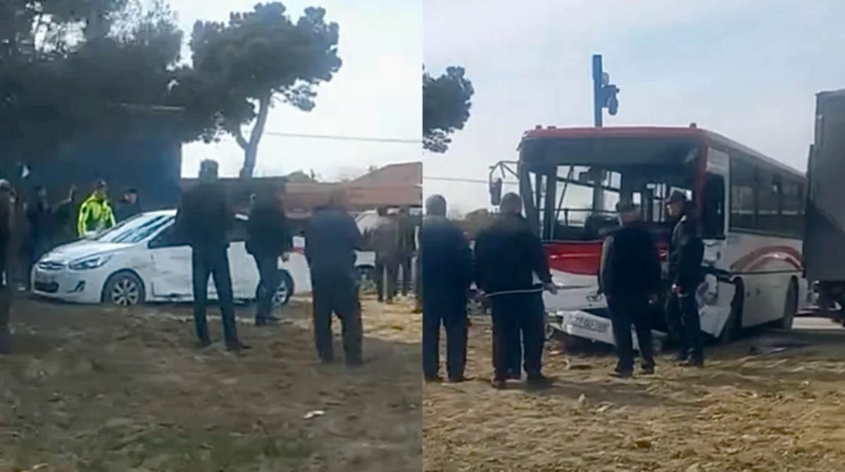 Sabunçuda sərnişin avtobusu 
