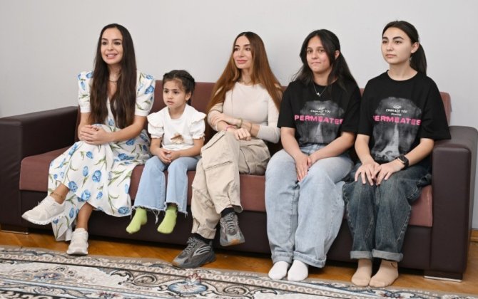 Leyla və Arzu Əliyevalar Şəkidə uşaq evi sosial xidmət müəssisəsində - FOTOLAR