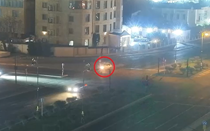 Bakıda qəza baş verdi - VİDEO