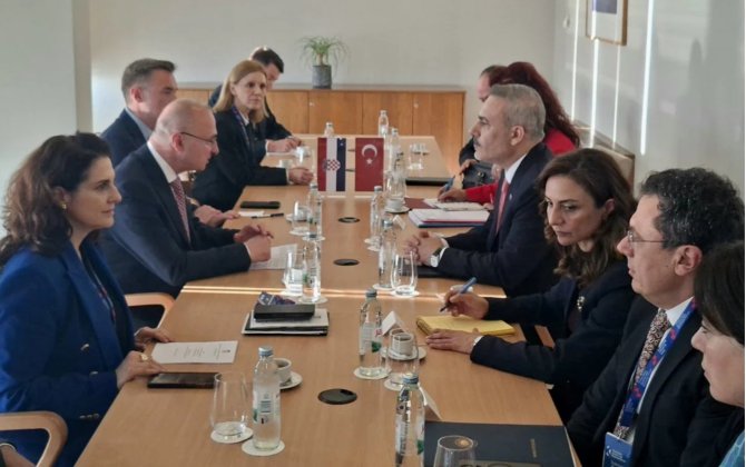 Hakan Fidan Dubrovnikdə xorvatiyalı həmkarı ilə görüşüb - FOTO