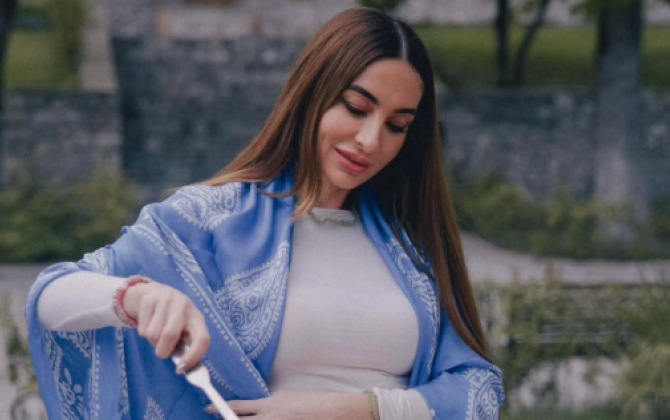 Arzu Əliyeva Şəki səfərindən paylaşım edib - FOTO