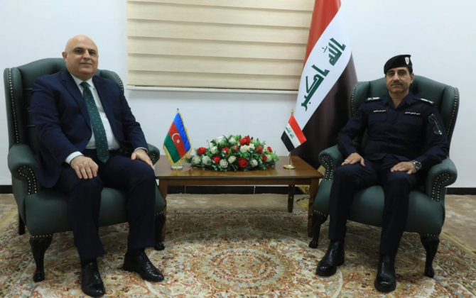 Eldar Səlimov İraq DİN-in generalı ilə görüşüb